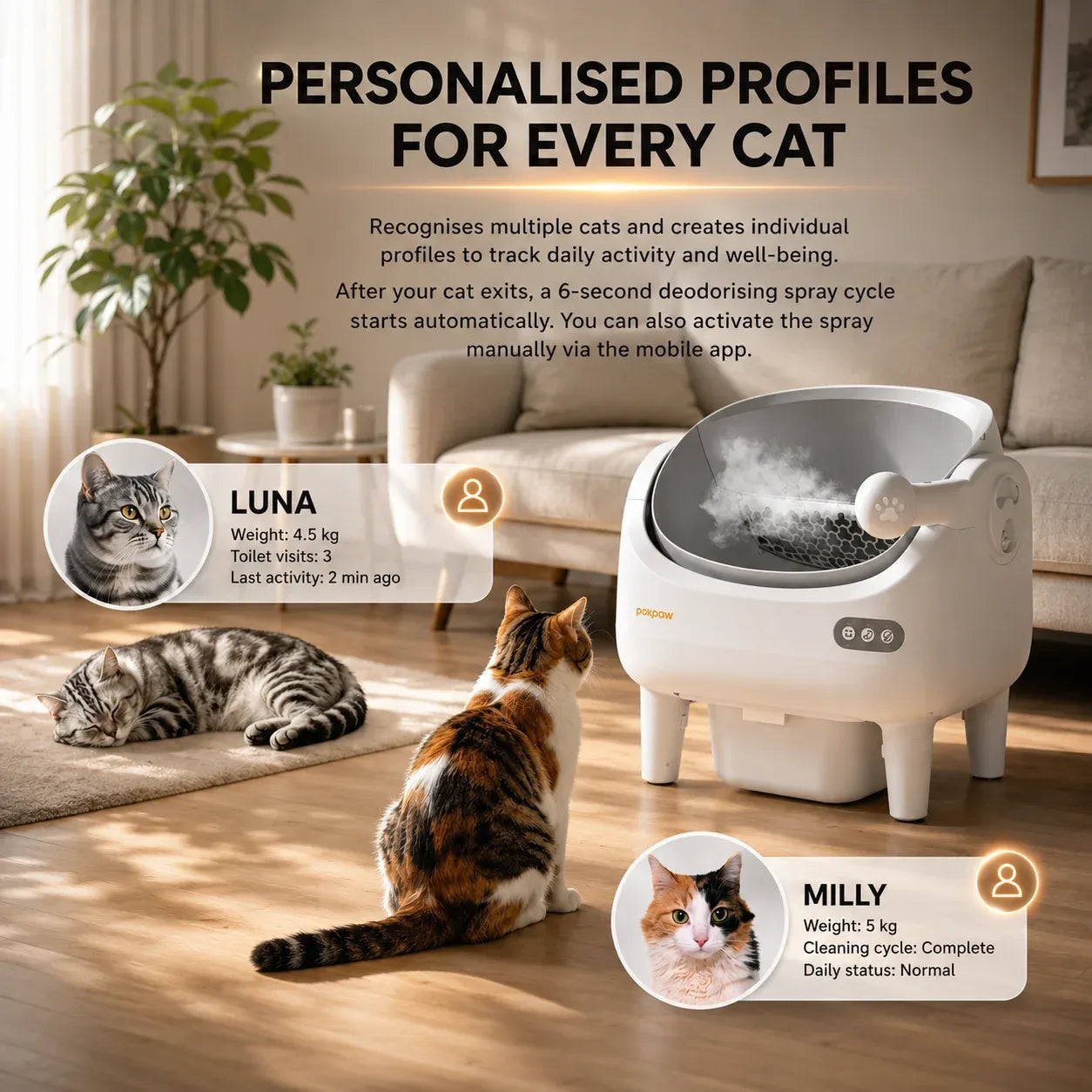 ELOS Kozmetik POKPAW Akıllı Kedi Tuvaleti